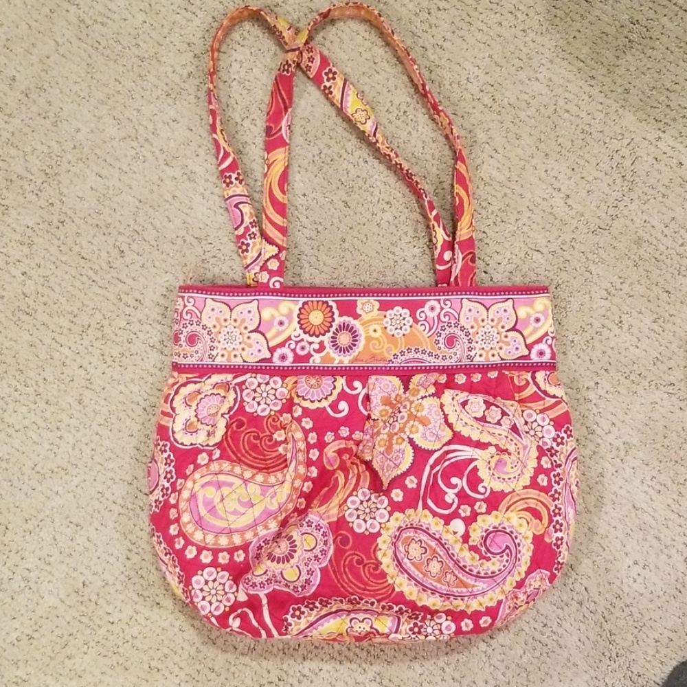 Vera Bradley Shoulder Bag in Raspberry Fizz - Picture 2 of 4